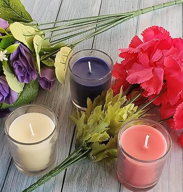 LAH Set of 6 Fragrance Votive Glass Candles | 2